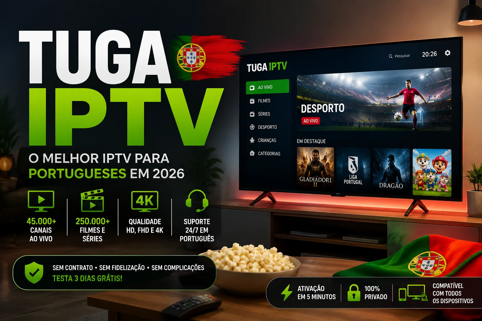 Tuga IPTV o Melhor IPTV