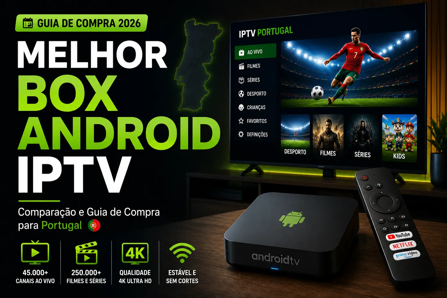 melhor box android para iptv 2026